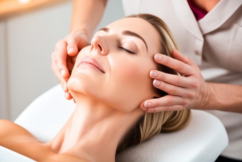 Facial Massage Reducing Fine Lines