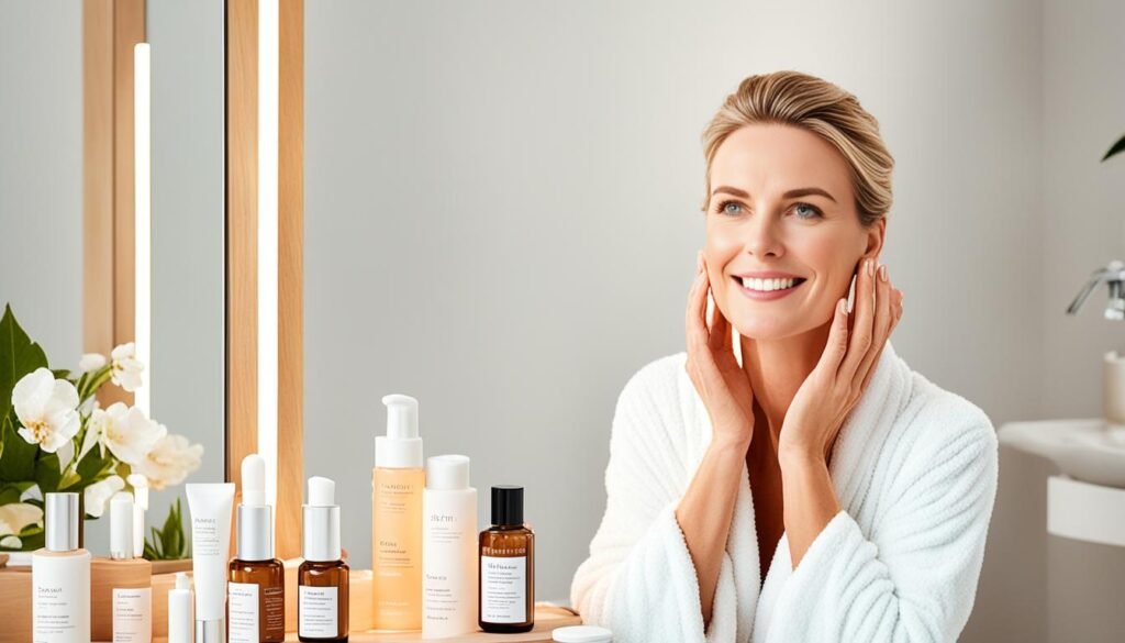 Facial massage as part of skincare routine Facial massage as part of skincare routine