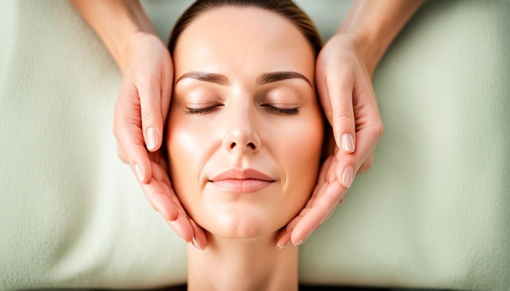 Facial massage for wrinkles