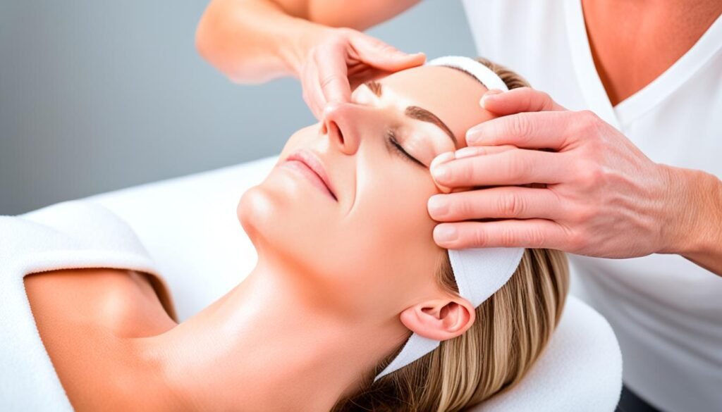 Facial massage techniques for younger-looking skin