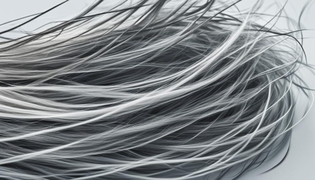 Graying hair and stress