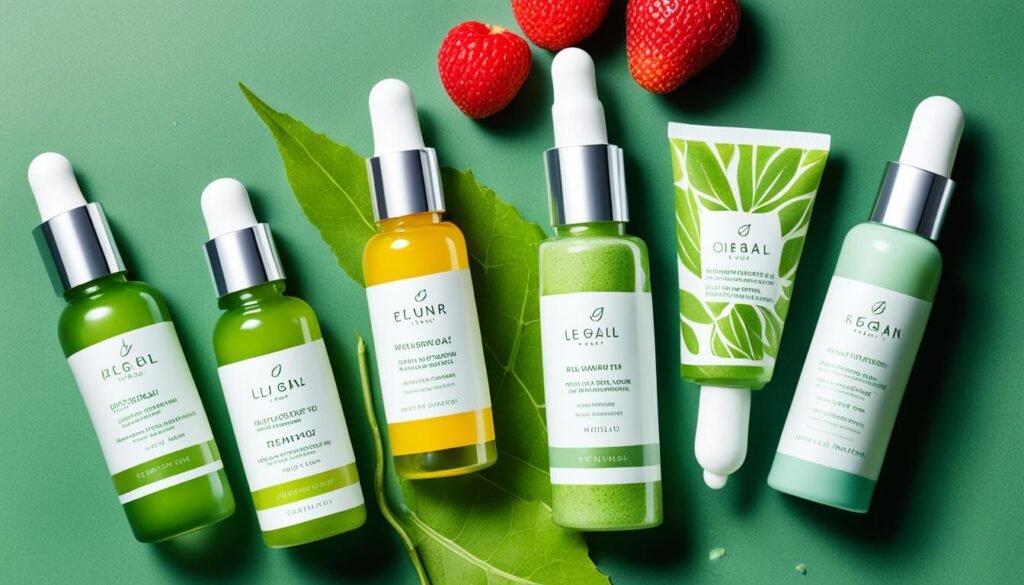 Organic vegan anti-wrinkle serums