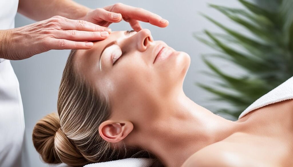 Professional facial massage Professional facial massage