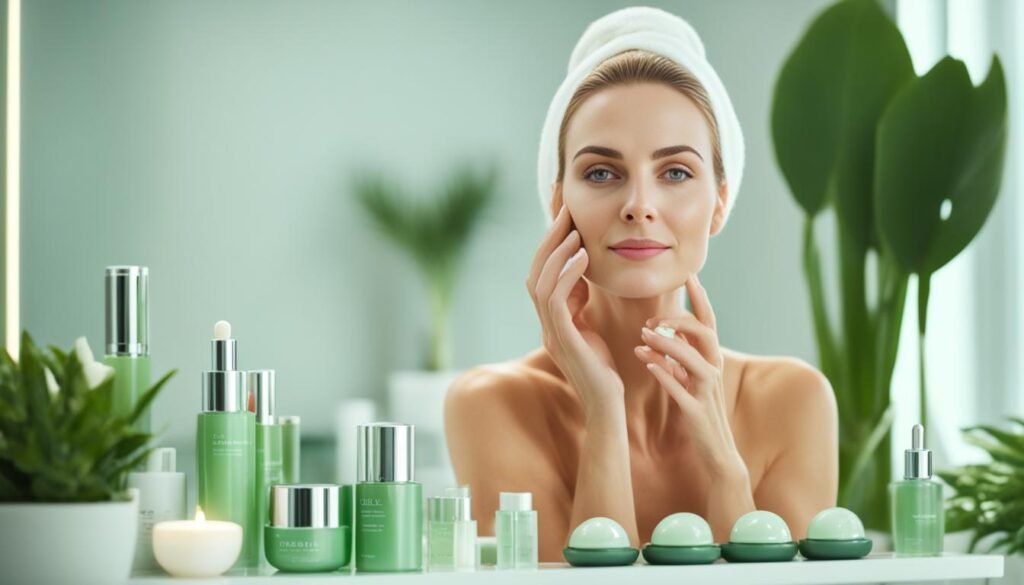 Skincare routine for stress-induced skin damage
