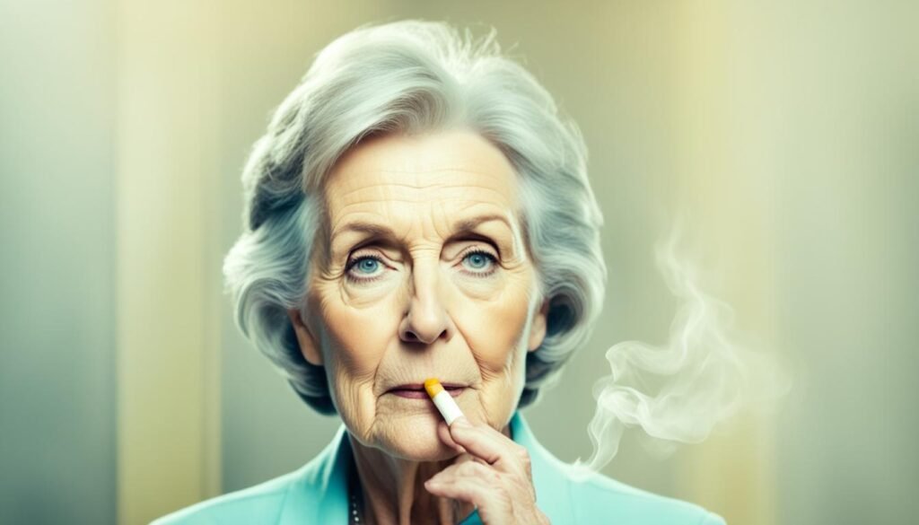 Smoking and skin conditions