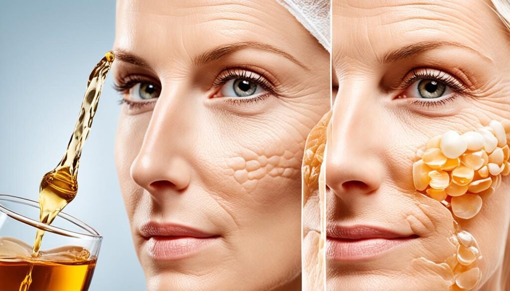 alcohol and collagen depletion
