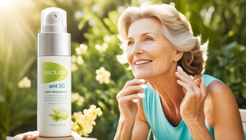 anti-aging sunscreen for mature skin
