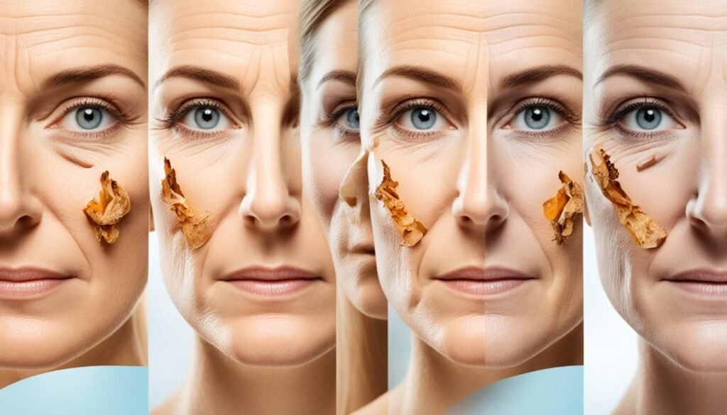 benefits of smoking cessation on skin