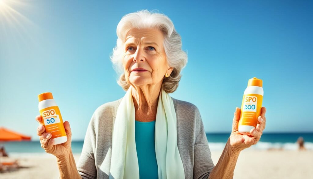 choosing the right sunscreen for aging skin