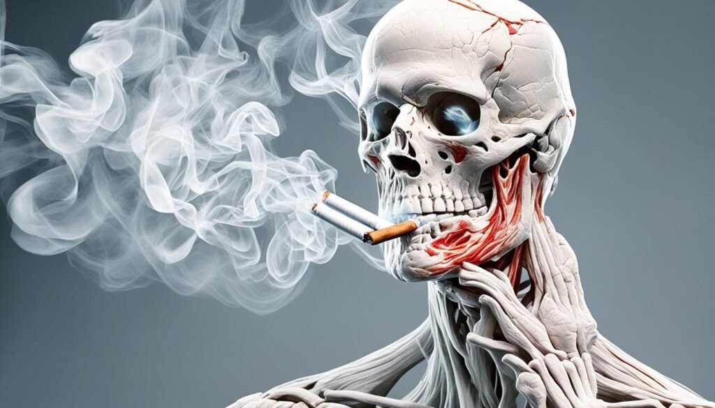 collagen damage from smoking
