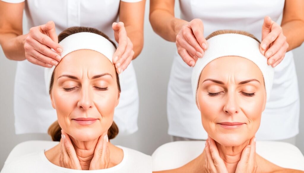 different types of facial massage