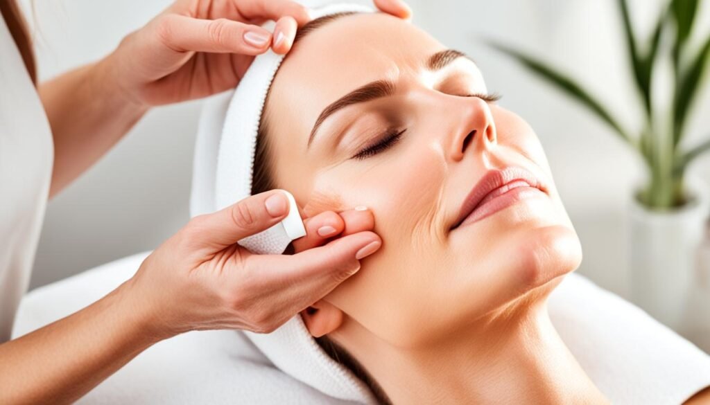 facial massage as skincare step