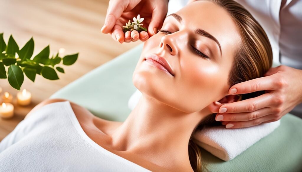 natural face-lifting massage