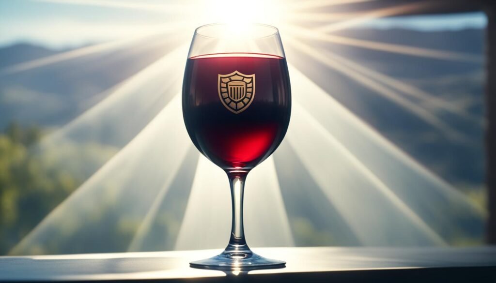 red wine and UV protection