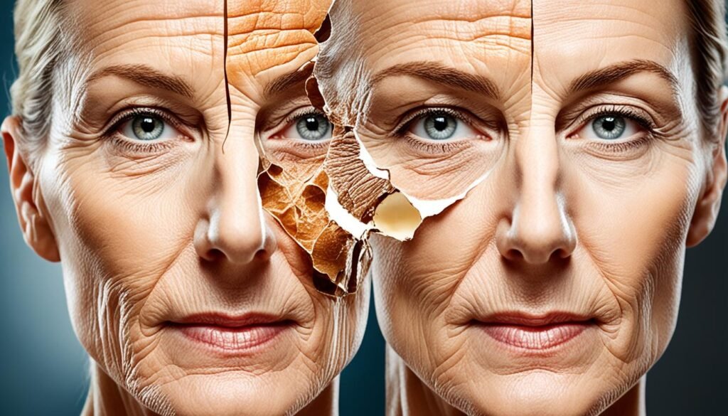 skin aging caused by binge drinking