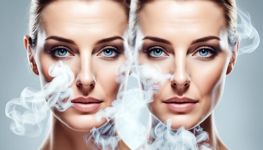 smoking and collagen depletion