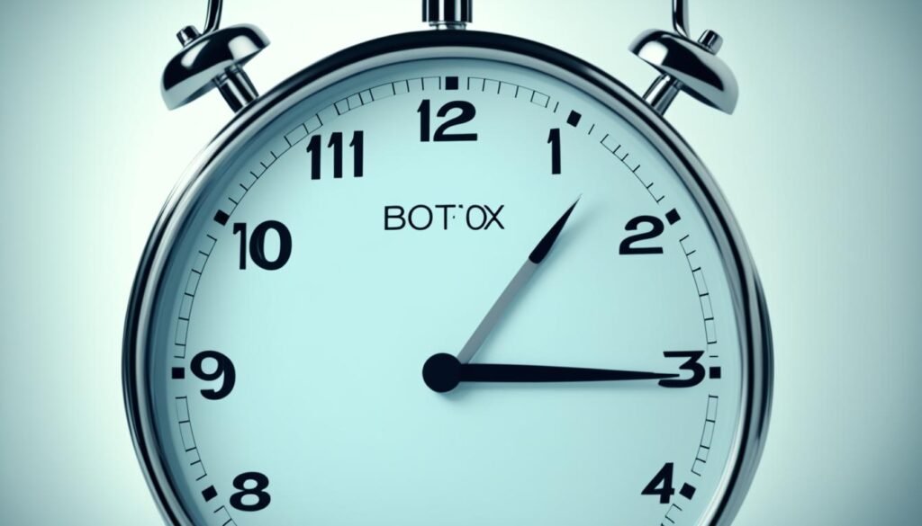 timing for Botox injections