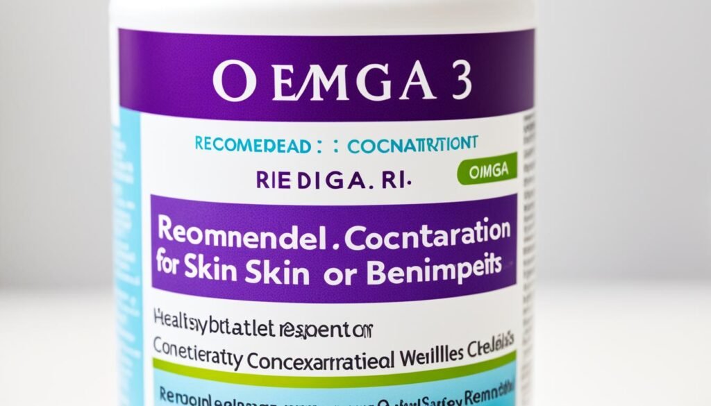 Recommended Concentration for Omega-3 Benefits for Skin